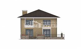 180-015-Л Проект двухэтажного дома, бюджетный домик из керамзитобетонных блоков, Черкесск