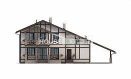 250-002-Л Проект двухэтажного дома с мансардным этажом и гаражом, уютный загородный дом из кирпича Черкесск, House Expert