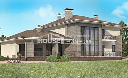 500-001-П Проект трехэтажного дома и гаражом, огромный дом из кирпича Карачаевск, House Expert