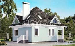 110-001-Л Проект двухэтажного дома с мансардой, красивый дом из арболита Черкесск, House Expert