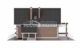 200-009-Л Проект трехэтажного дома мансардный этаж, гараж, просторный коттедж из блока, Черкесск