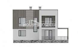 150-017-П Проект двухэтажного дома, классический коттедж из бризолита Карачаевск, House Expert