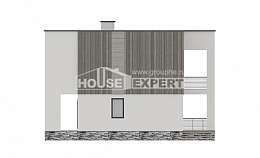 150-017-П Проект двухэтажного дома, небольшой загородный дом из поризованных блоков, Черкесск