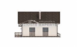 155-001-П Проект двухэтажного дома с мансардой и гаражом, простой загородный дом из газобетона, Черкесск